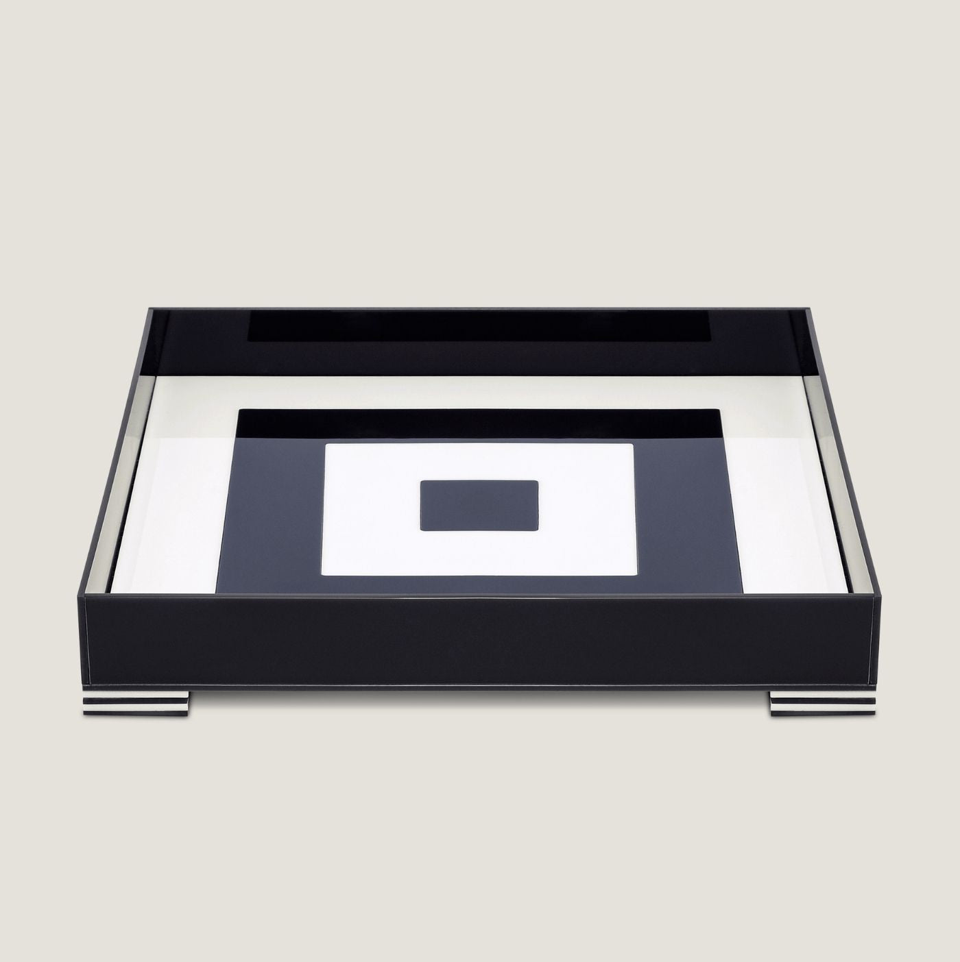 Flat Square Stripes Black