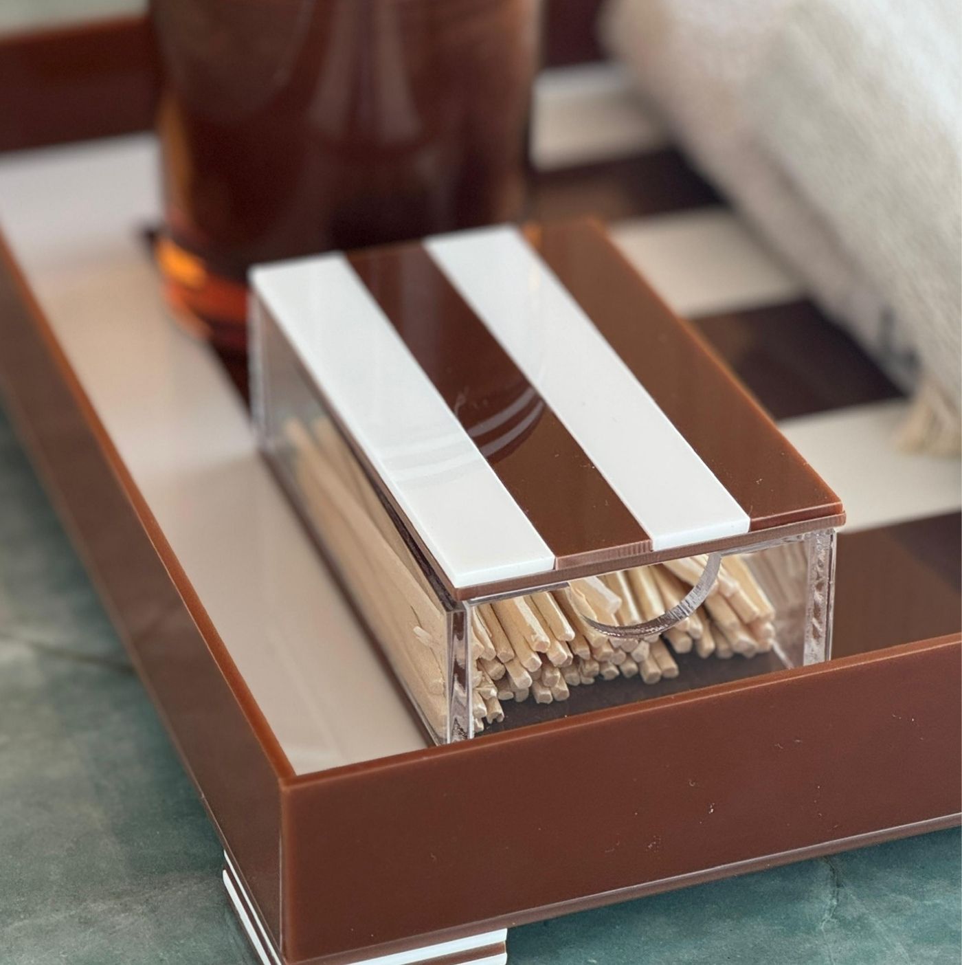 Fósforo Box Stripes Brown