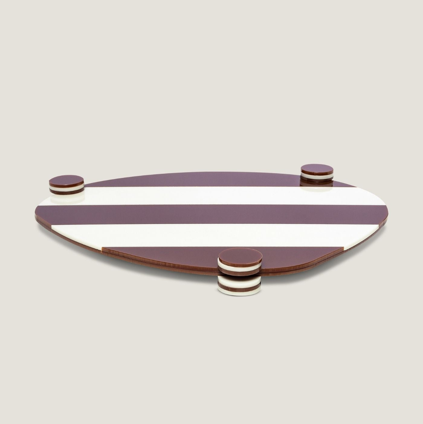 Serving P Stripes Brown