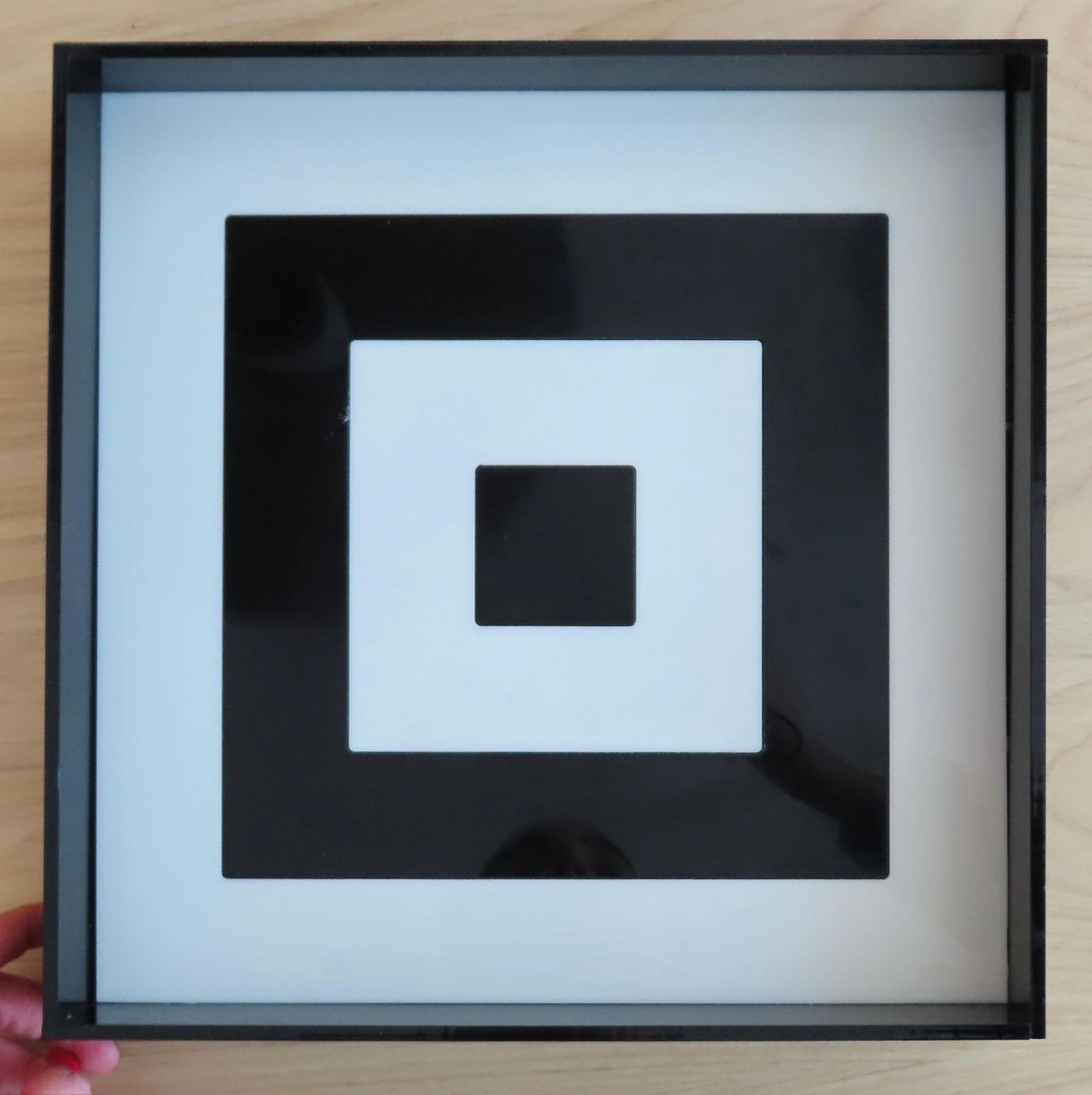 Flat Square Stripes Black