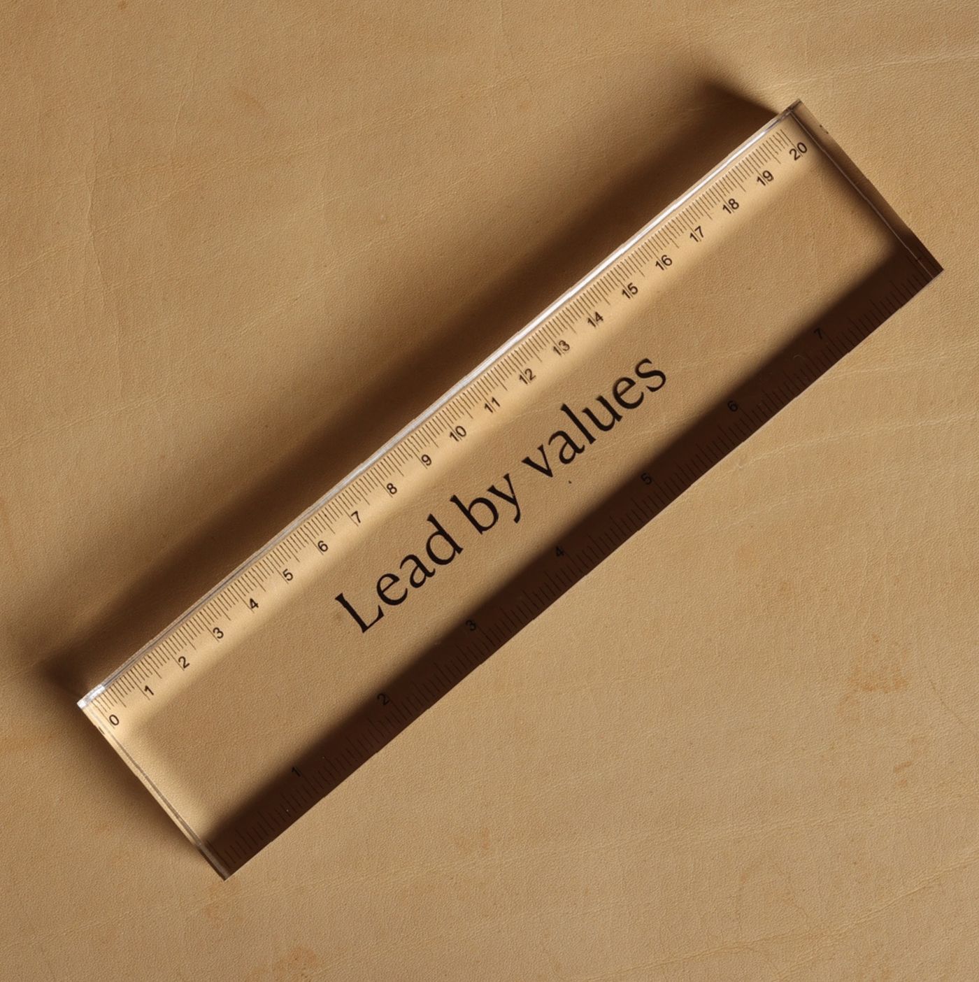 Mini Regua Lead by values